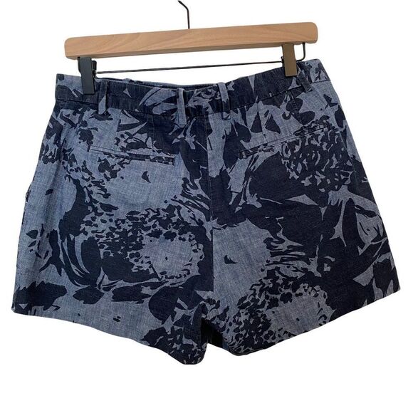 GAP Tailored Shorts Blue Tropical Print size 6 - Picture 2 of 6